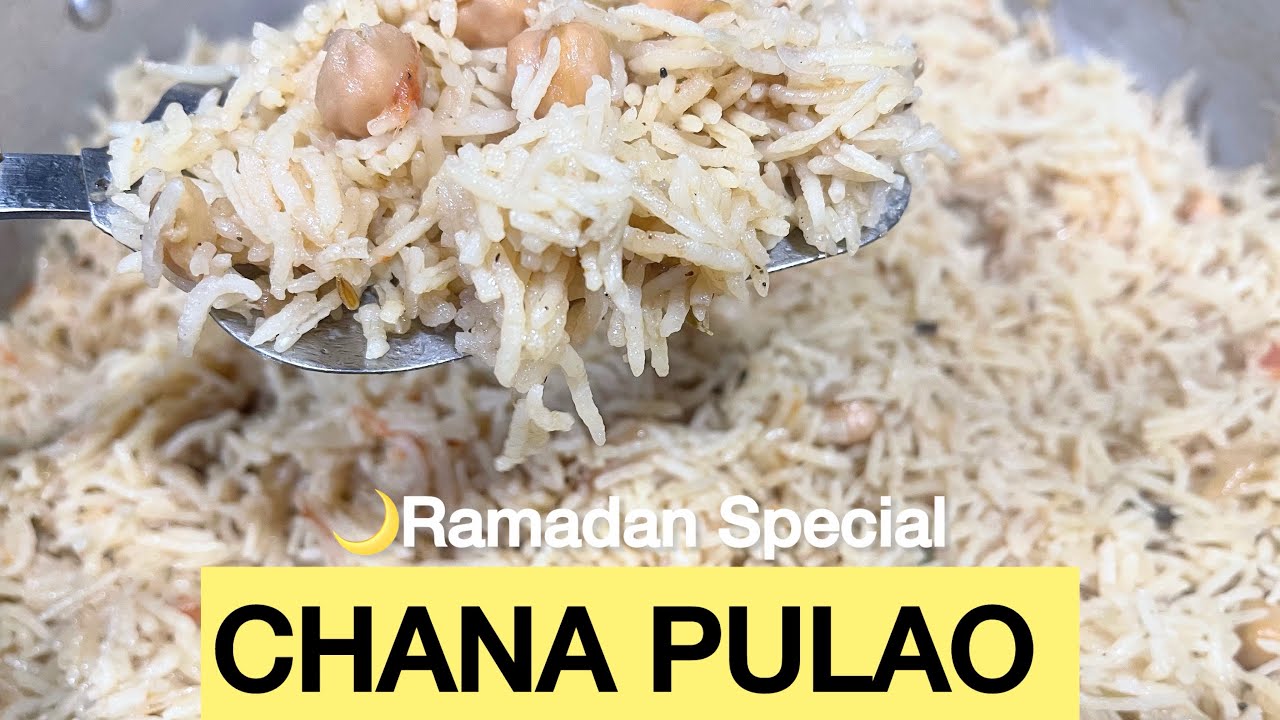 “Iftar Delights: Aromatic Chana Pulao”🌙🕌