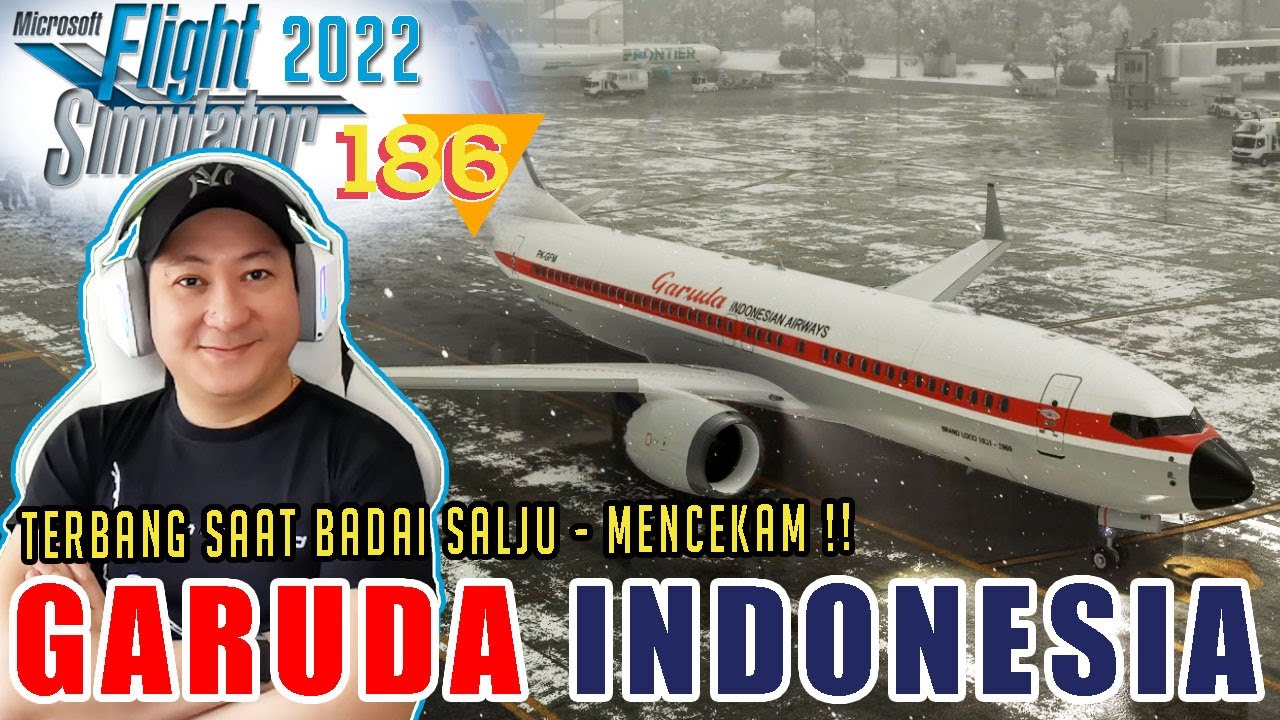 GARUDA INDONESIA TERBANG MENCEKAM DI BADAI SALJU!! SEREM - Microsoft Flight 2020 Indo | 186