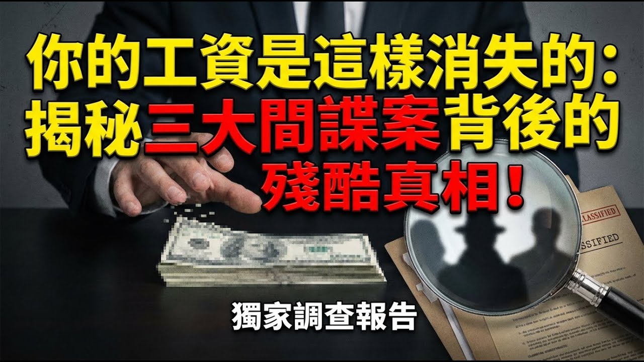 你的工資是這樣消失的：揭秘三大間諜案背後的殘酷真相！