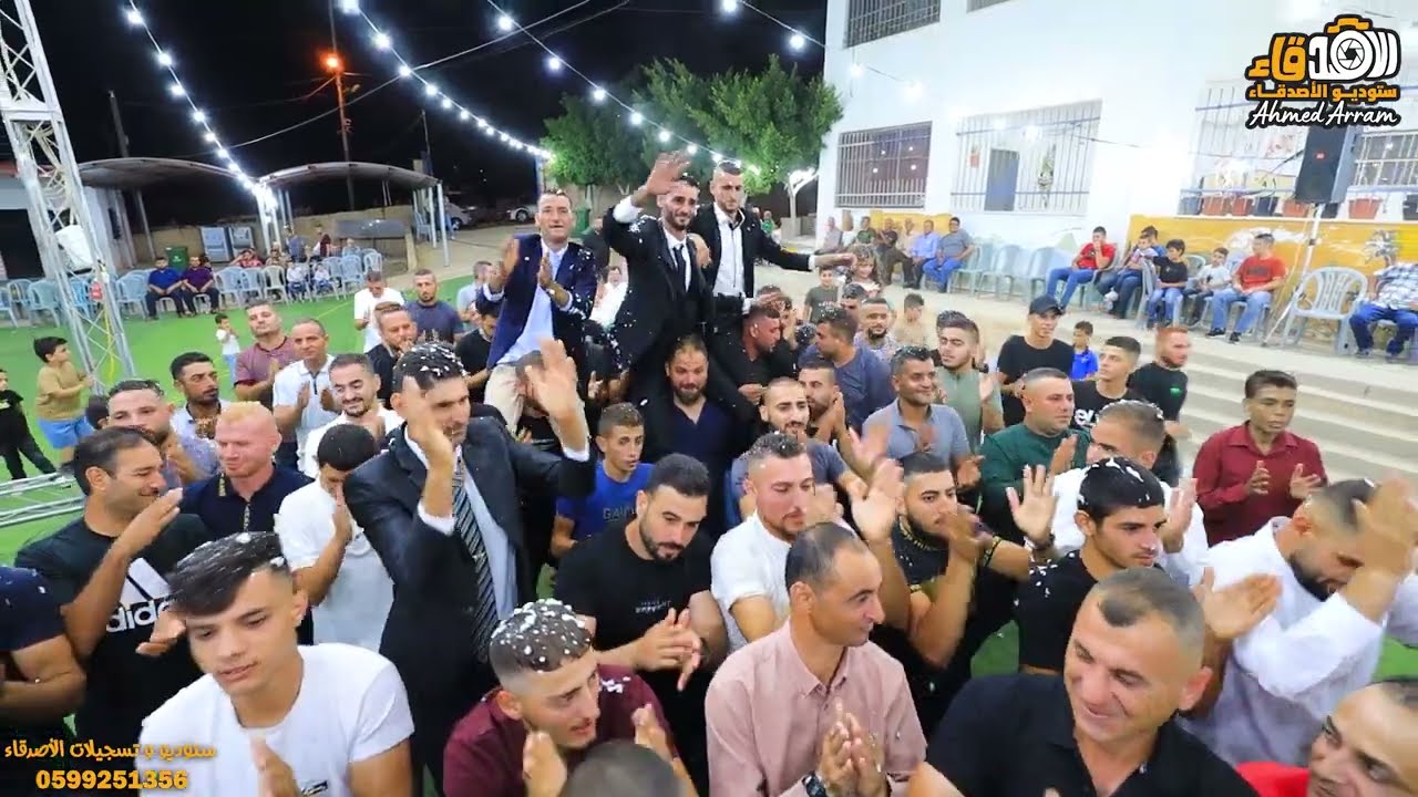 استقبال العريس فادي ابو حسن عربونه الفنان مؤمن نصار و ابو الصادق