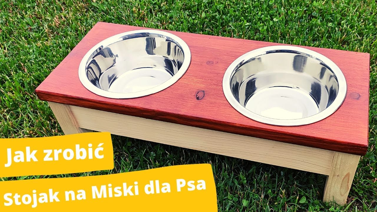 #52-Stojak na miski dla psa /DIY/ Dog bowl stand