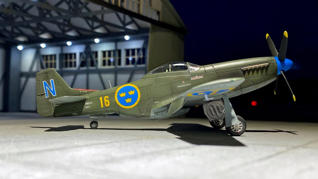 J 26 'Mustang' - Swedish Air Force, 1946 - Airfix - 1:72 plastic aircraft model