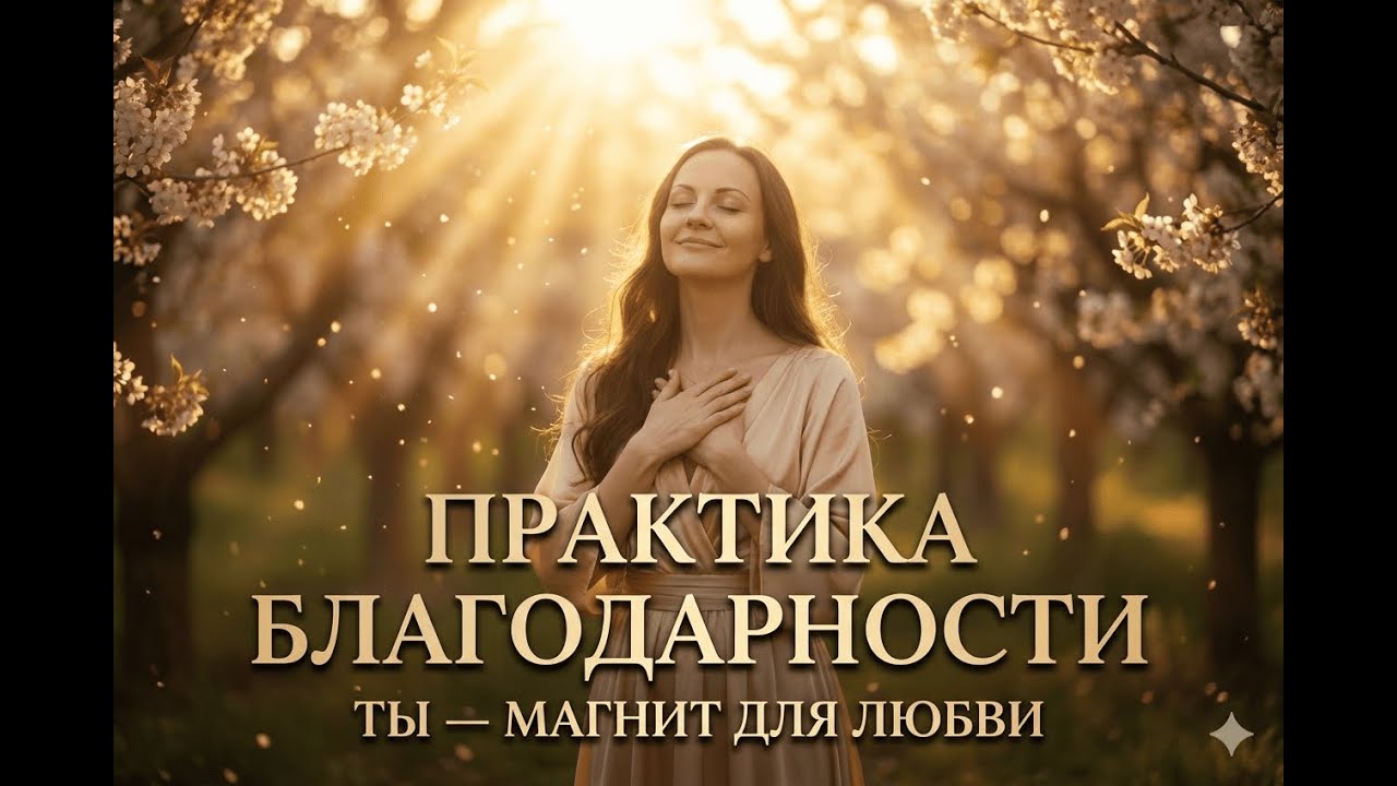 ✨ Самая мощная практика БЛАГОДАРНОСТИ | Слушай каждое утро, чтобы изменить жизнь