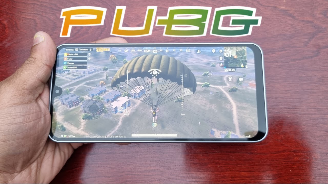 Samsung Galaxy A17 5G, геймплей PUBG на максимальных настройках (процессор Exynos 1330), 4 ГБ опе...