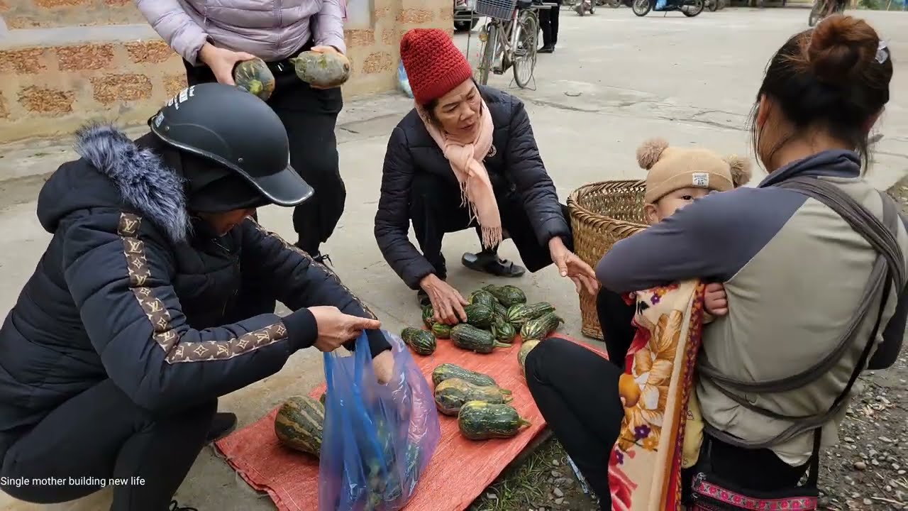 FULLVIDEO:30days of harvesting pumpkins, apples, and tomatoes to sell at the market - wrapping cakes