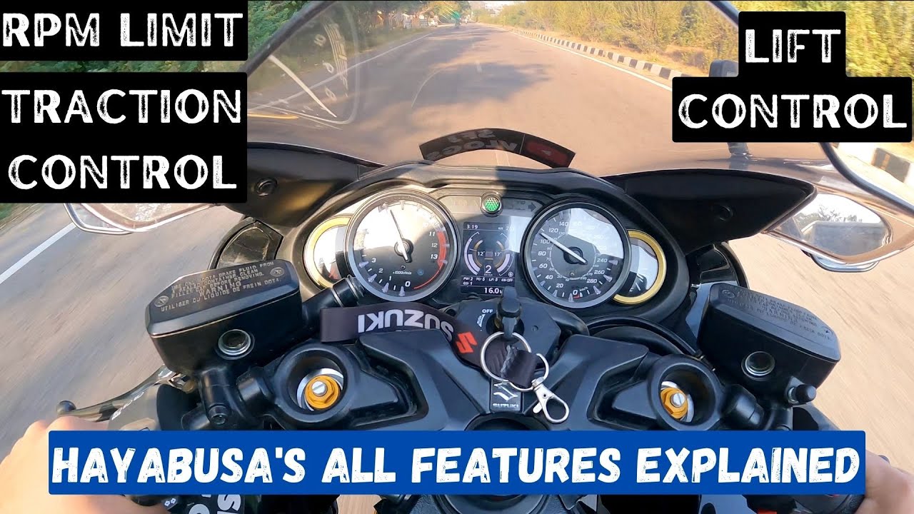 HAYABUSA GEN-3 ALL FEATUREs EXPLAIN | RPM LIMIT, LIFT CONTROL, TRACTION CONTROL | IN HINDI