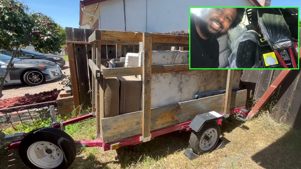 5th year update HAUL-MASTER 1720 lb. 4x8 Heavy Duty Folding Trailer #funnyvideo #howto #how 