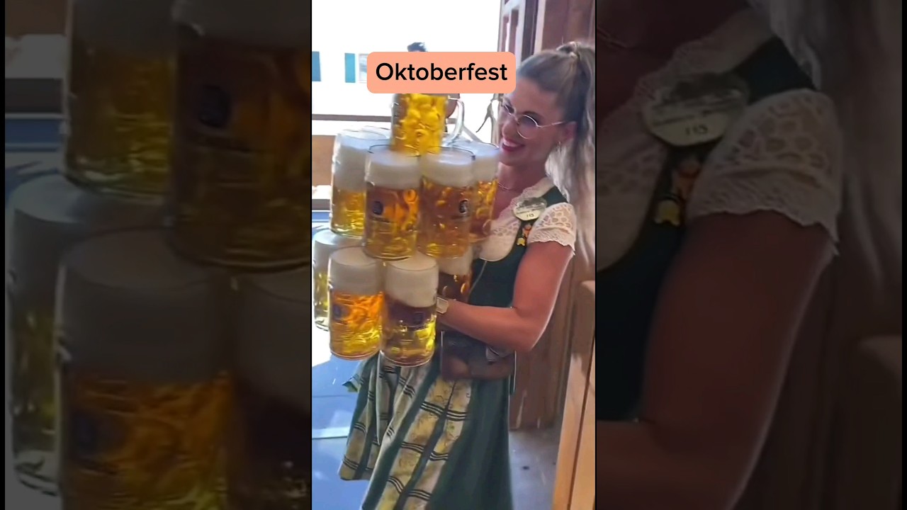 Oktoberfest vs random pub #shorts #beer #piwo #girls #party #impreza