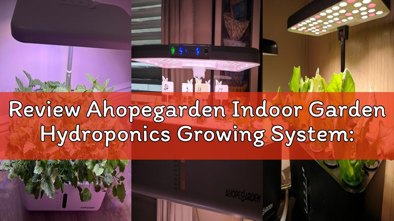 Review Ahopegarden Indoor Garden Hydroponics Growing System: 10 Pods Plant Germination Kit Herb Vege