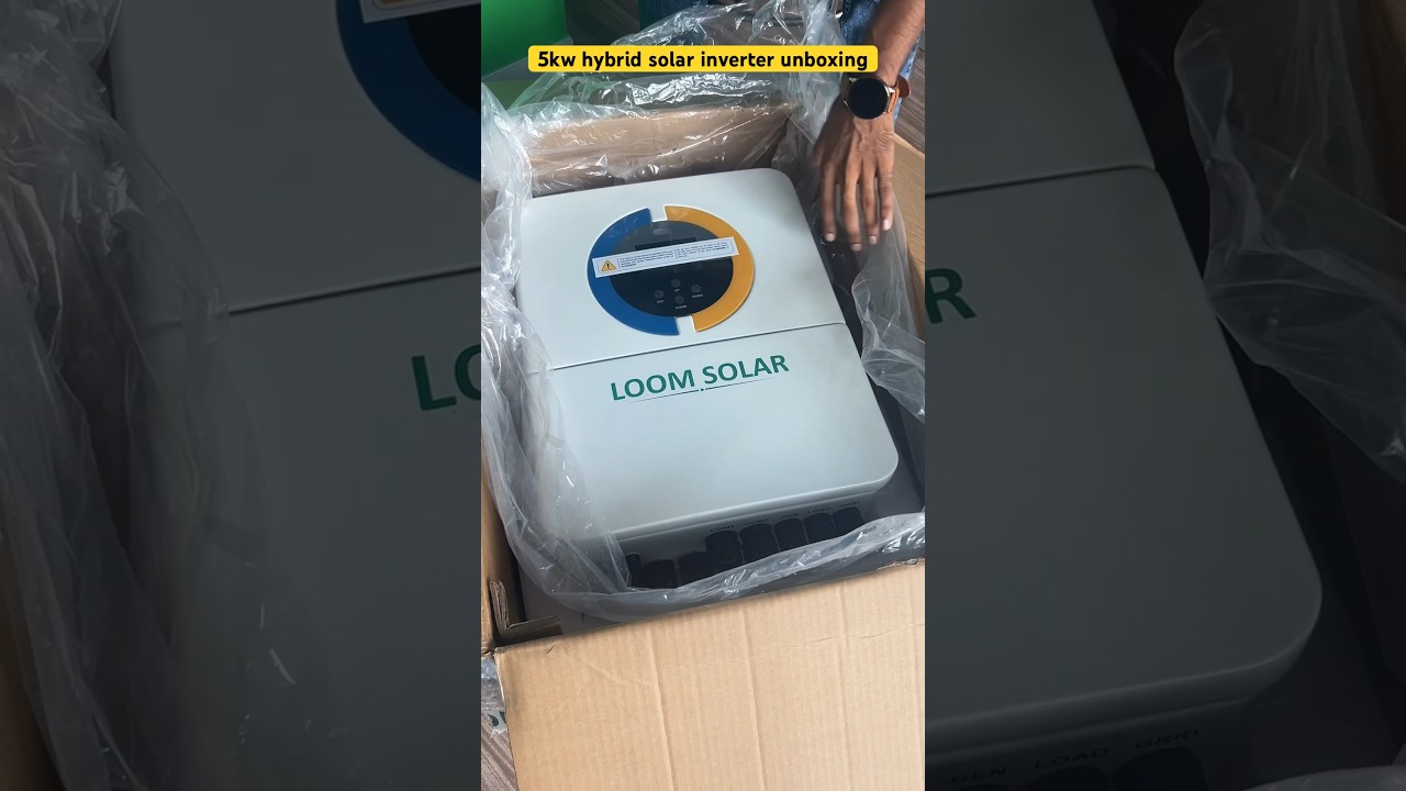5kw hybrid solar inverter unboxing | Loom solar hybrid inverter #prayagsolarpower #hybridinverter