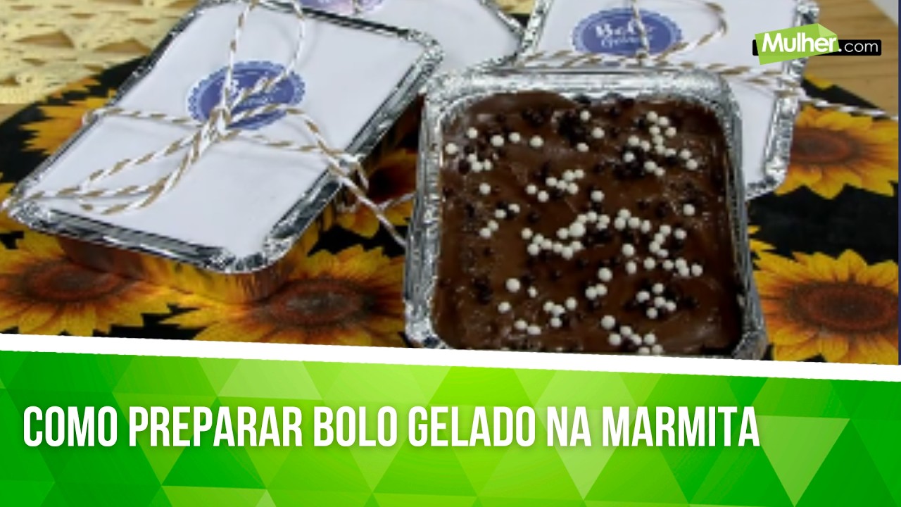 Como preparar Bolo gelado na marmita