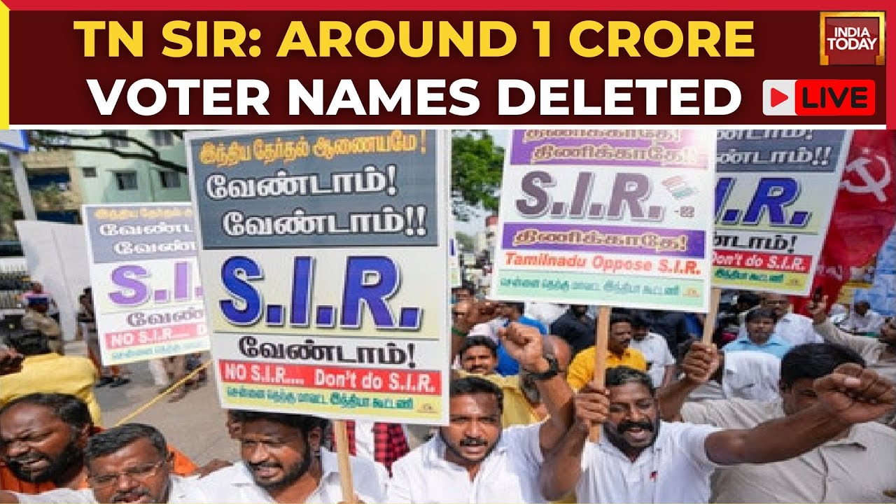 LIVE | Tamil Nadu SIR: TN Draft Sir Electoral Roll Out, 97Lakh Voter Names Deleted After SIR Phase 1