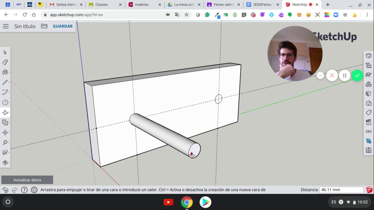 Pràctica1 amb SketchUP - Extrusions
