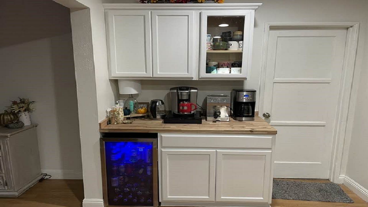 Adding a Coffee Bar with Stock Cabinets