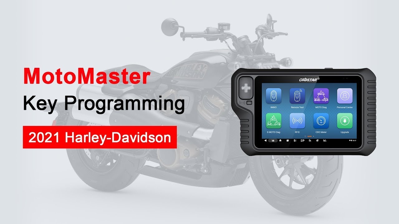 OBDSTAR MotoMaster Program 2021 Harley Davidson Key- OBDII365