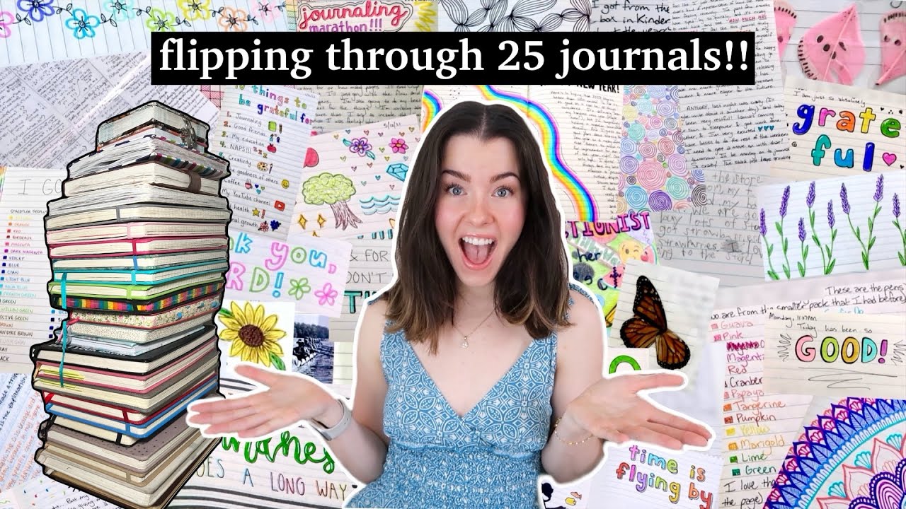 JOURNALING RECAP!!💞✨ | flipthrough my journal collection!