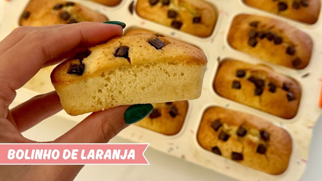 Bolinho de laranja PARA LANCHEIRA ESCOLAR