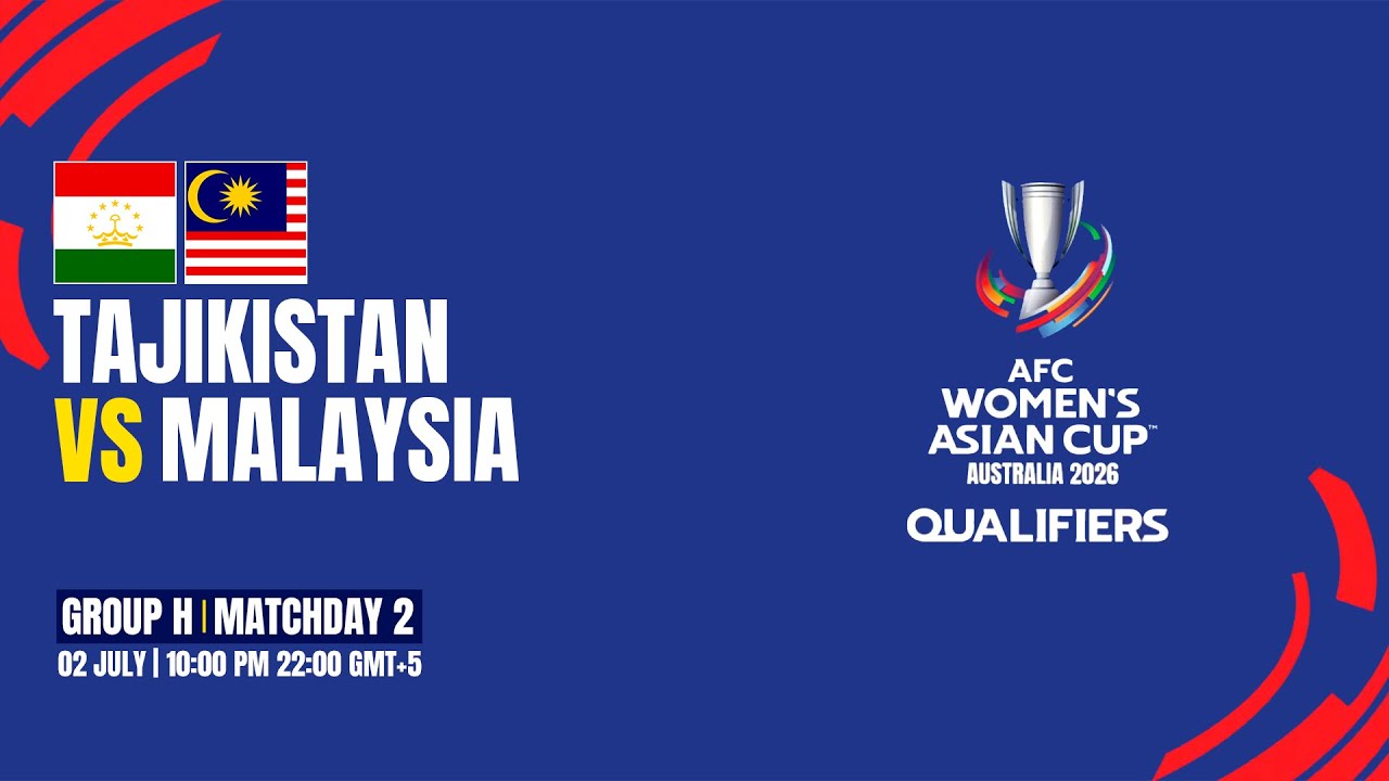 Tajikistan - Malaysia | Group H | MD2 | AFC Women's Asian Cup 2026 Qualifiers