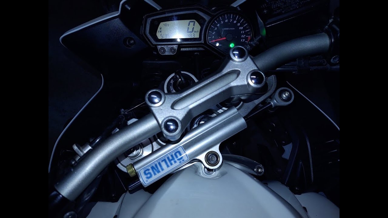 Installation steering damper YAMAHA FZ-1