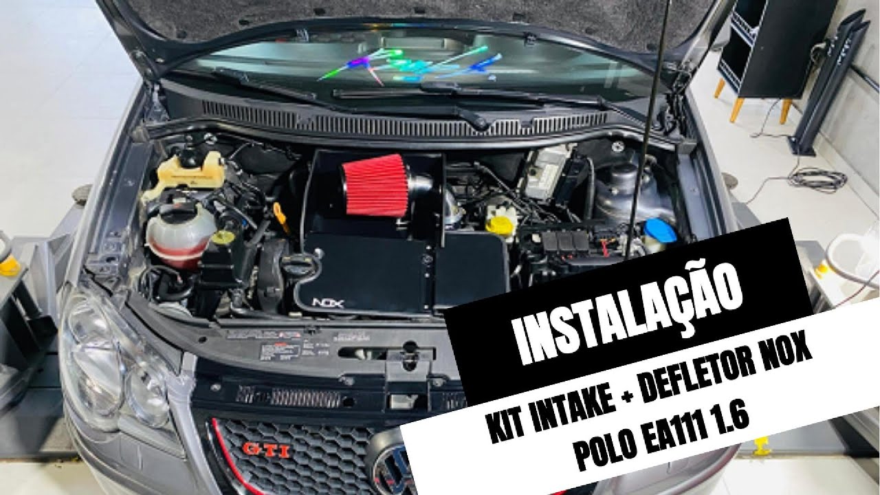 Como instalar KIT INTAKE + DEFLETOR PARA POLO EA111 1.6 - Nox Peças