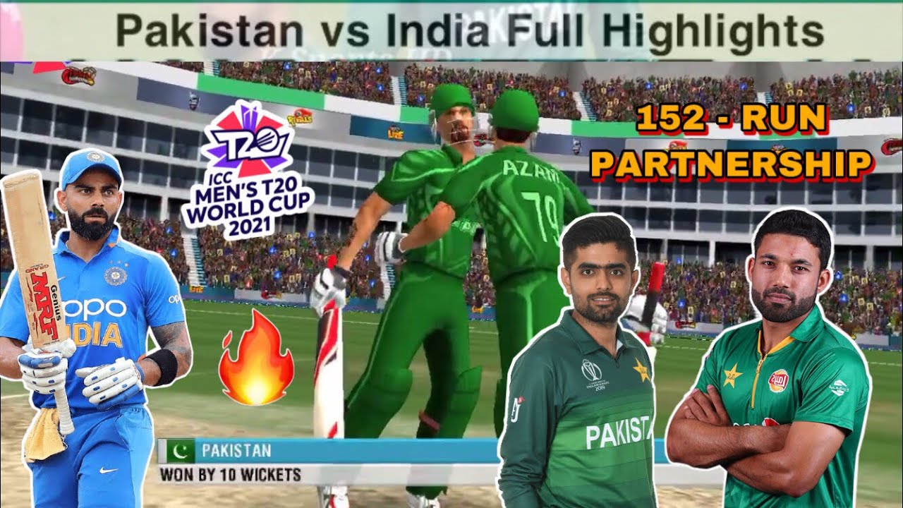 Wcc2 | Pakistan vs India | T20 World Cup | Pakistan Won by 10 Wecket | #sixonlinewcc2