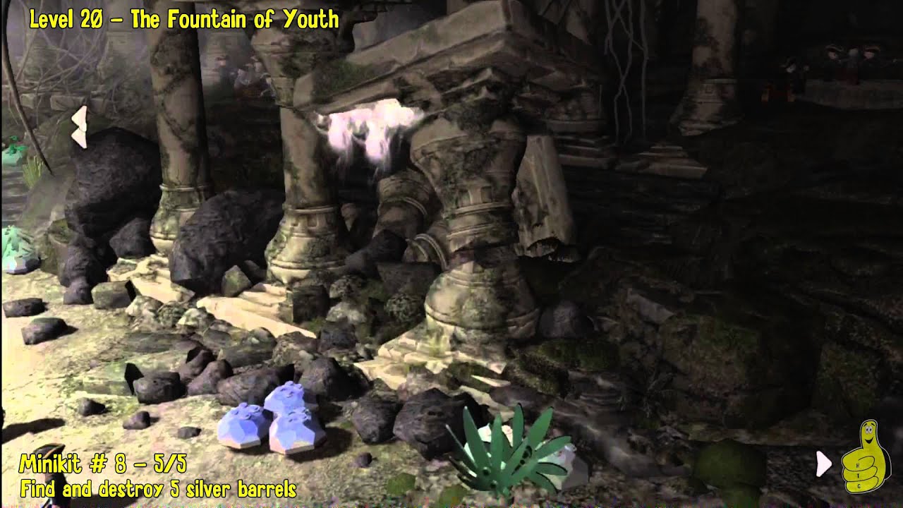 Lego Pirates of the Caribbean: Level 20 The Fountain of Youth - FREE PLAY (Minikits & Compass) - HTG