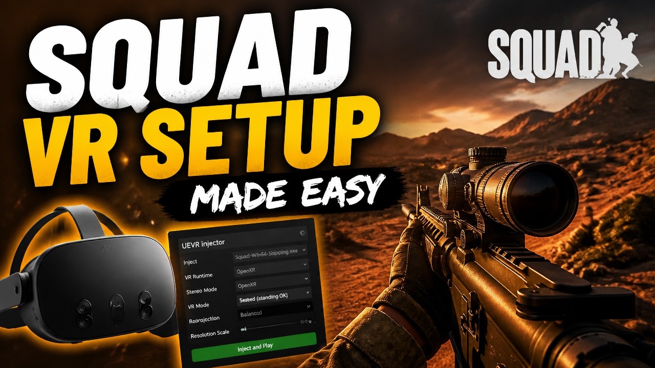 SquadGame VR setup | PrayDog's UEVR Tutorial