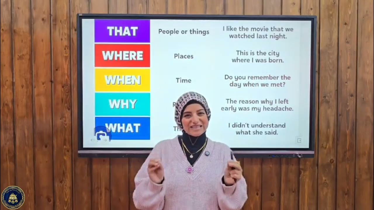 لغة انجليزية أ/ ميادة محمد طه الصف الثالث الاعدادي ضمائر الوصل