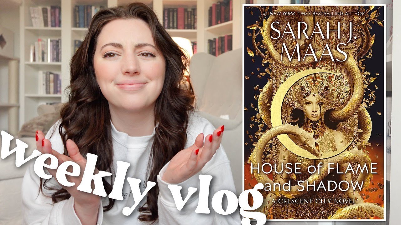 The Bench is Here!! + Reading House of Flame & Shadow | vlog 7