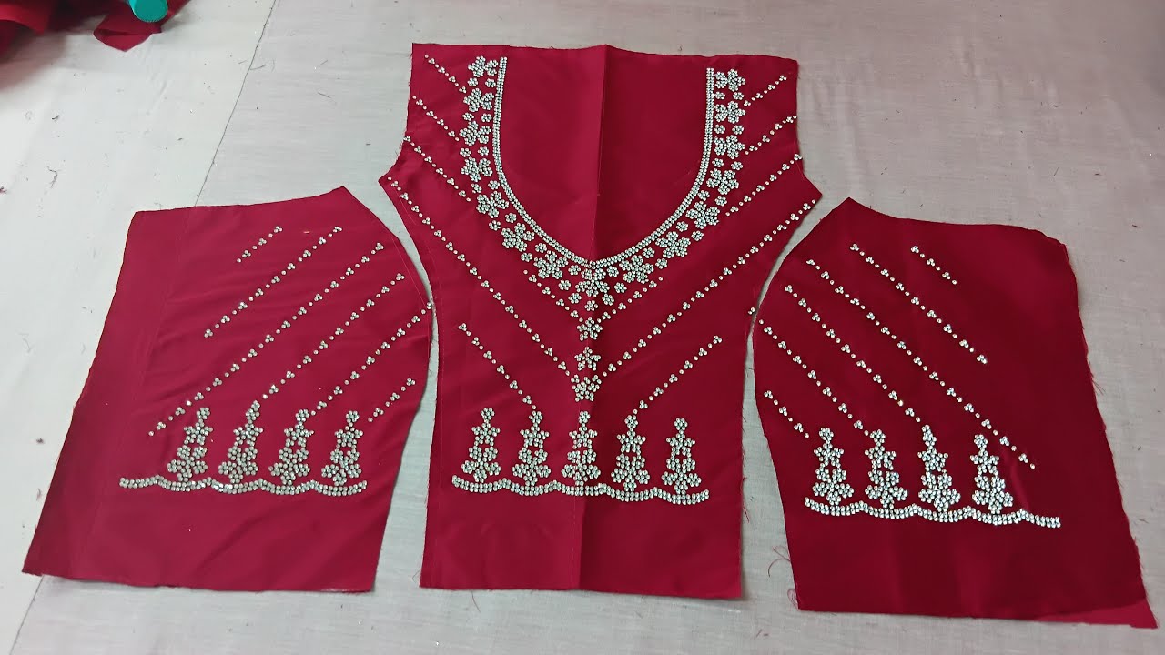 stones वाला princess cut blouse stitching #Live learn with me हिन्दी में!