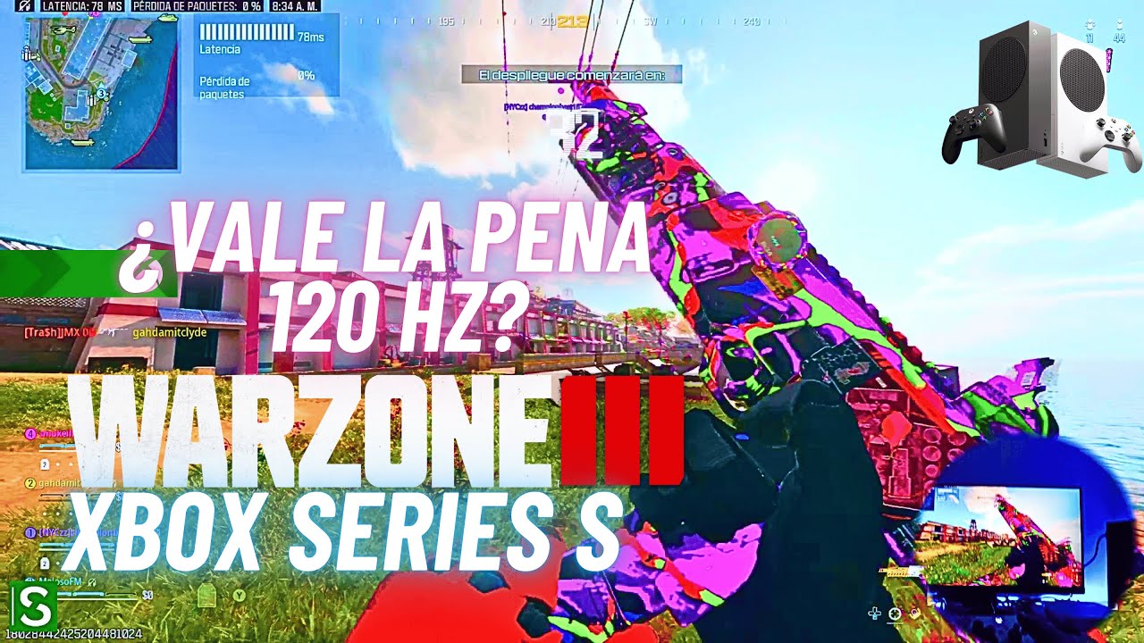 ASI ES WARZONE 3.0 EN XBOX SERIES S 120HZ ¿VALE LA PENA en 2024?
