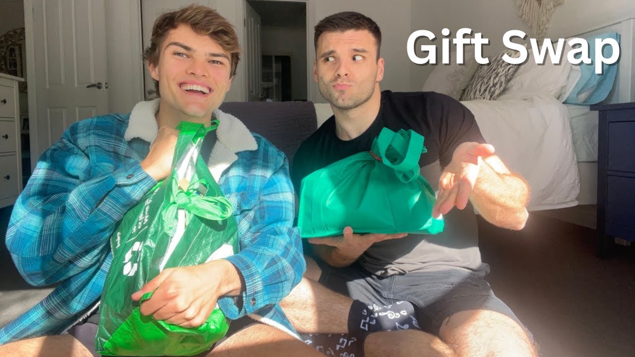 Buying each others favourite things gift swap || Gay couple ||