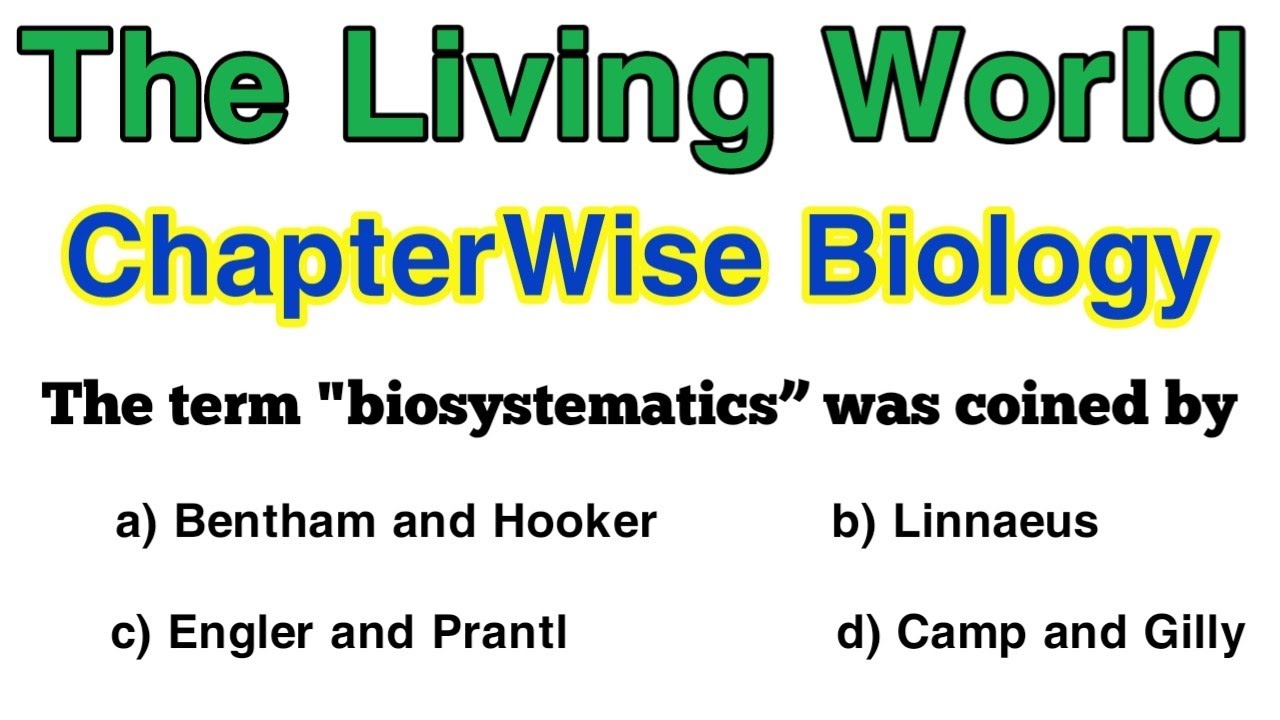 The Living World Biology Class 11 | Chapter Wise Biology MCQ For NEET