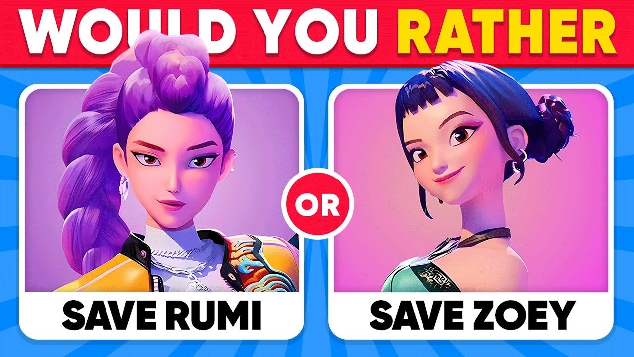 Would You Rather - K-pop Demon Hunters 🎵🔥😈 Jinu, Rumi, Zoey, Mira, Saja Boys | Quiz Stumble