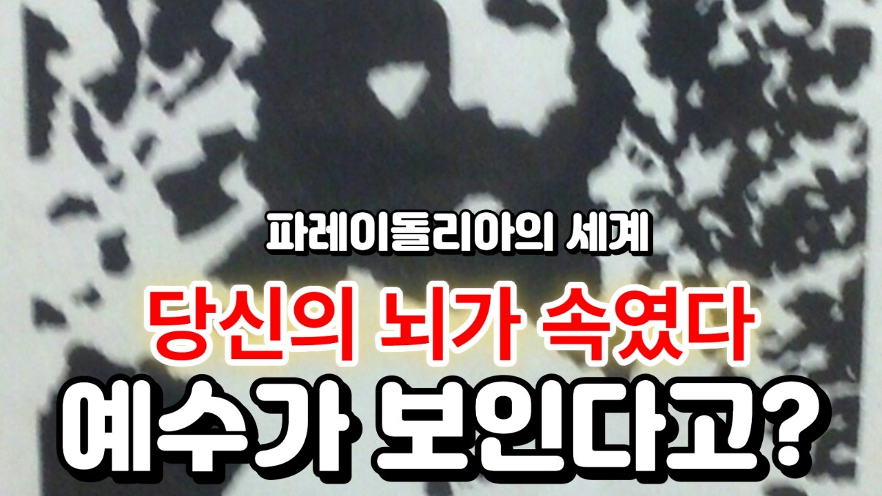 당신의 눈을 믿지 말라 - 파레이돌리아!!