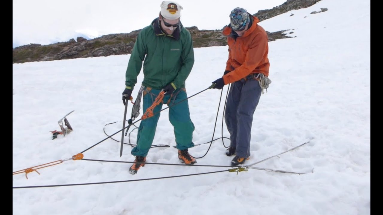 Three Person Rope Team Crevasse Rescue