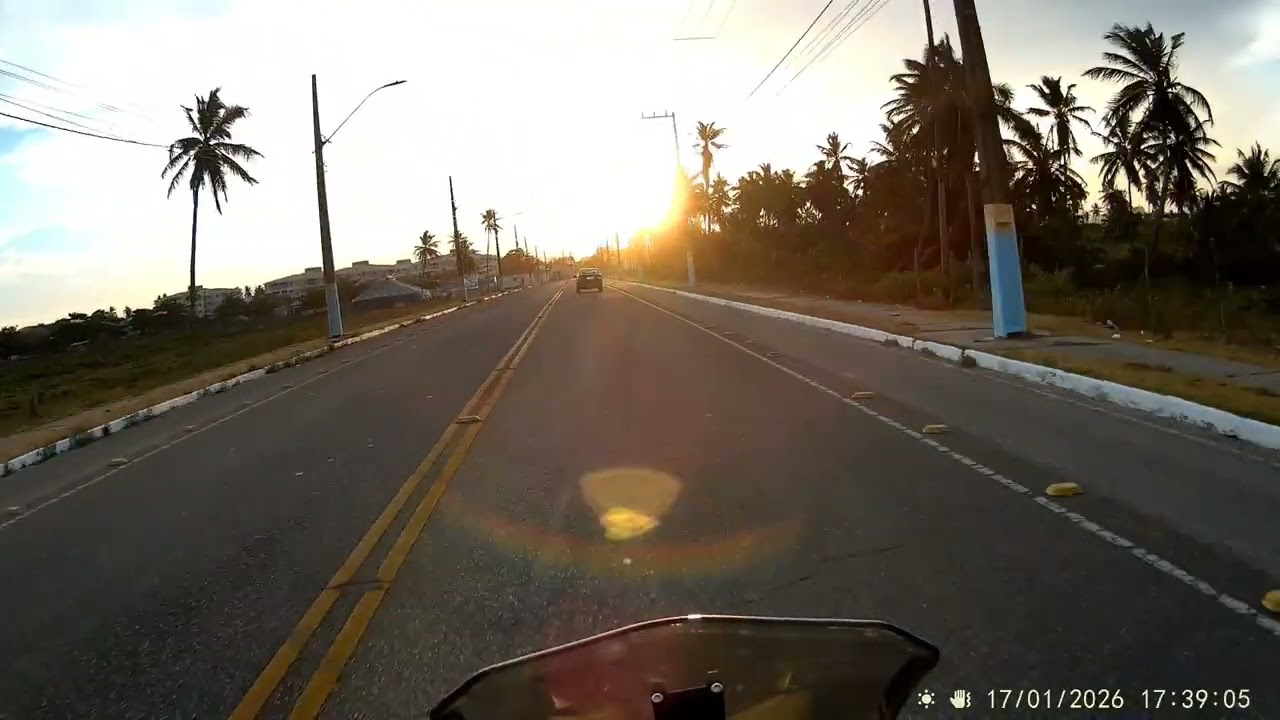 1⁰ vídeo em ação, indo ali ver o pôr do sol.
