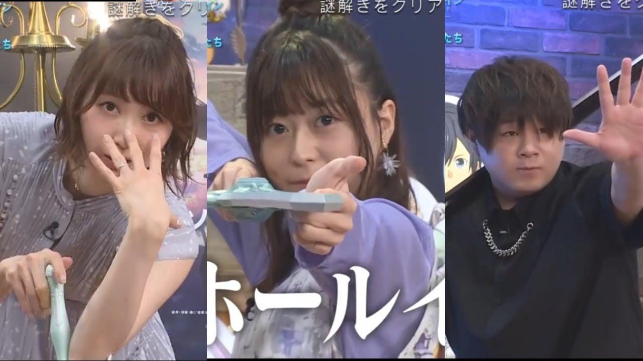 Matsuoka Yoshitsugu, Minase Inori and Tomatsu Haruka posing to promote the SAO movie[ENG]