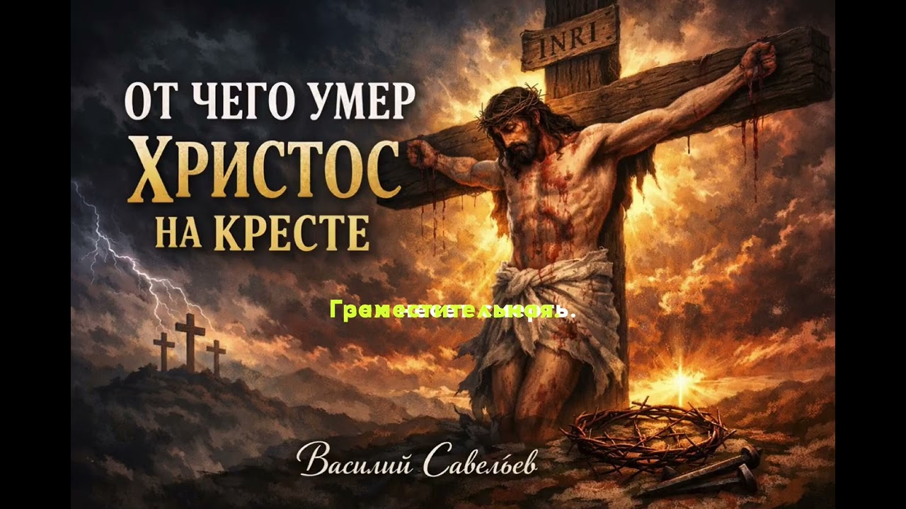 ￼От чего умер Христос на кресте