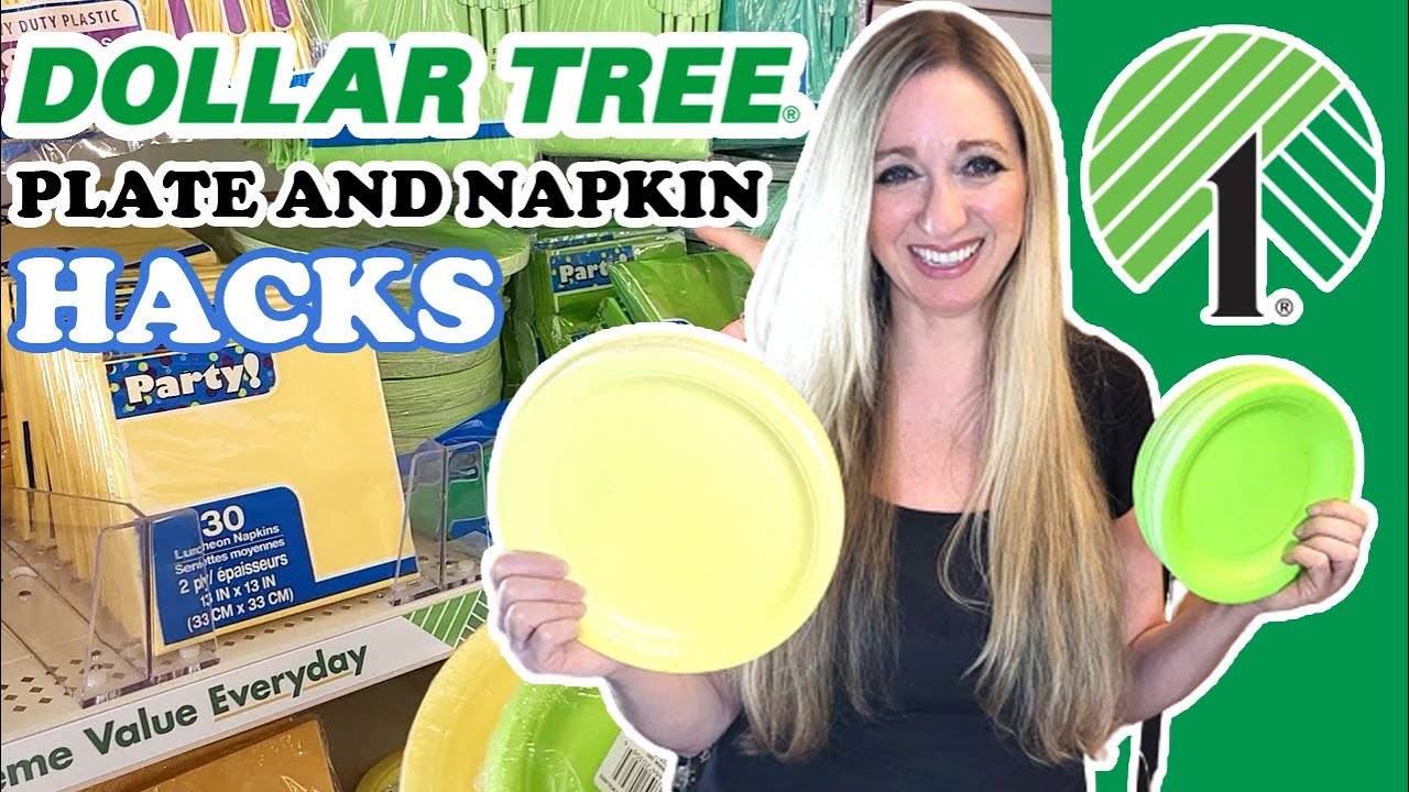Check Out These DOLLAR TREE Plates And Napkins Hacks!