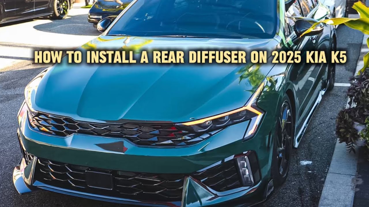 Putting a rear diffuser on my 2025 Kia K5