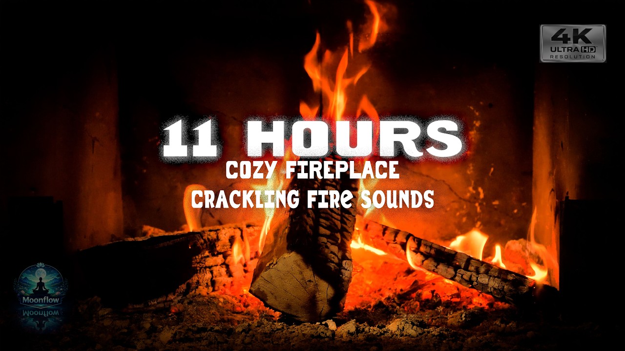 Instant Relax: 11 Hours of Warmth & The Most Satisfying Fireplace (4K UHD)