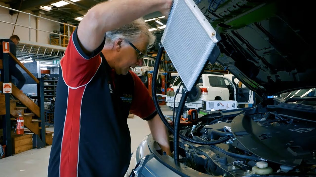 Mitsubishi Triton Transmission Oil Cooler Install