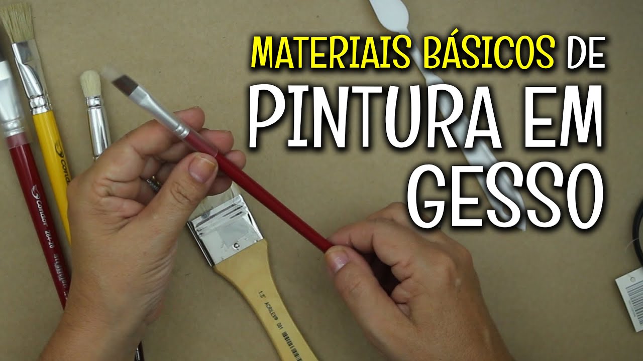 MATERIAIS BÁSICOS PARA VOCÊ COMEÇAR SUA PINTURA EM GESSO! ‹ Iolane Caron ›