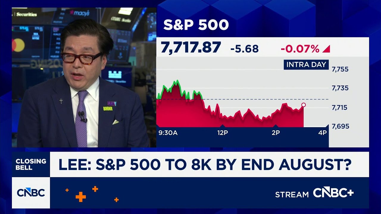 Том Ли из Fundstrat считает, что S&P 500 может достичь 8000 к концу августа
