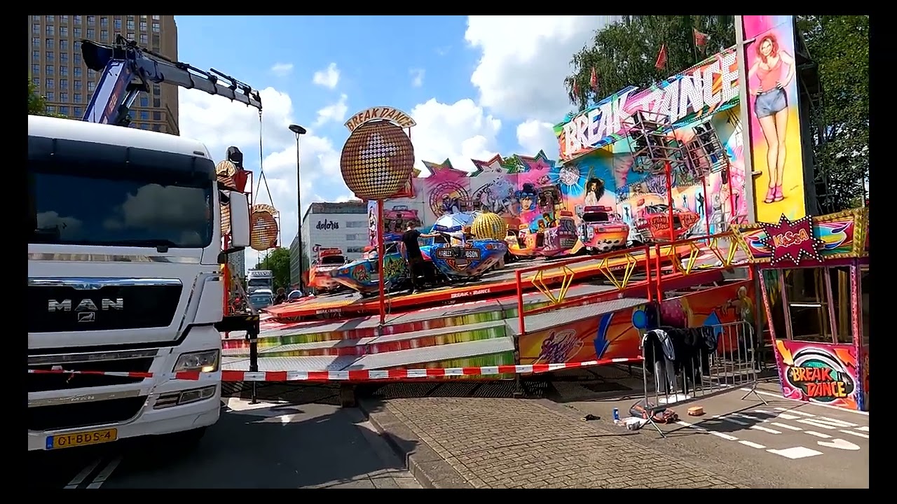 Opbouw Tilbugse Kermis Woensdag 17 07 2024