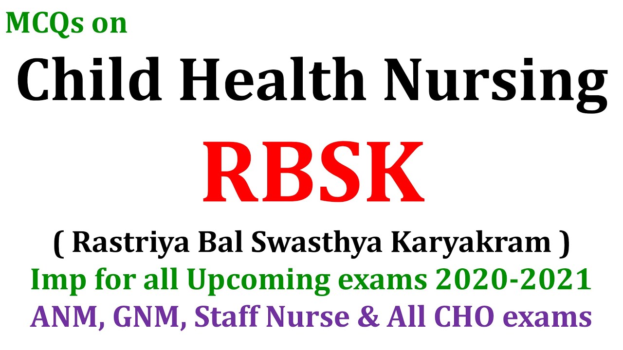 MCQ по педиатрии 2020-2021 Экзамен RBSK Rastriya Bal Swasthya Karyakram | БНС-042-блок 4-й блок-4