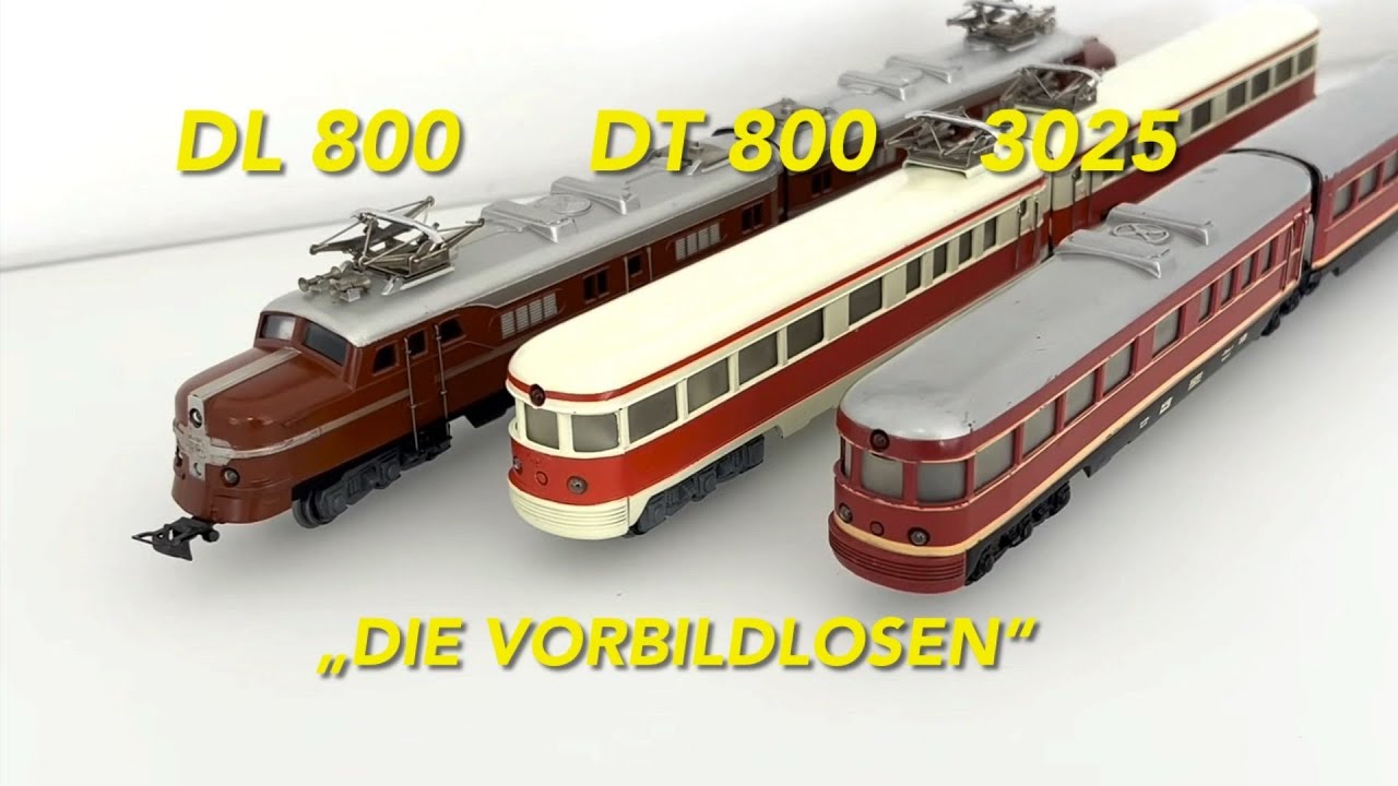 Märklin DL 800, DT 800, 3025, vorbildlose alte Giganten