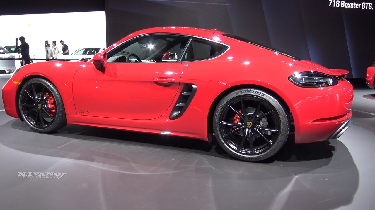 2018 Porsche 718 Cayman GTS - Exterior And Interior Walkaround - Debut at LA Auto Show 2017