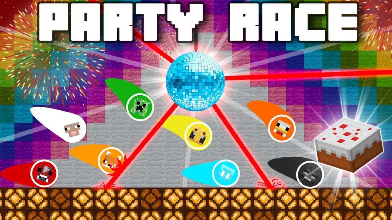 CRAZY PARTY RACE!!! - Minecraft Marble Race EP. 28